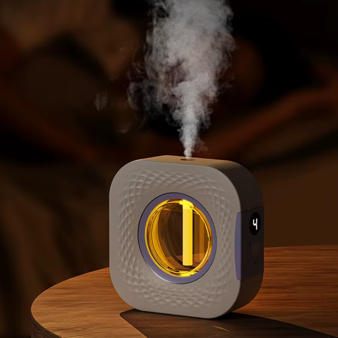 Diffuseur huiles essentielles ( sans huile) - Aromathérapie mural & portable 50 ml, 4 modes à intervalles, recharge USB silencieuse ≤ 36 dB | CALMSPIRIT