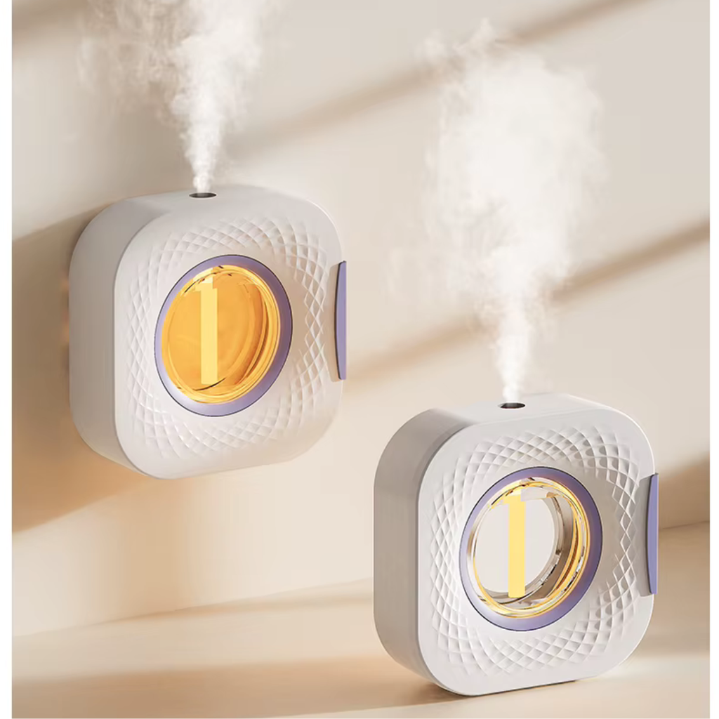 Diffuseur huiles essentielles ( sans huile) - Aromathérapie mural & portable 50 ml, 4 modes à intervalles, recharge USB silencieuse ≤ 36 dB | CALMSPIRIT