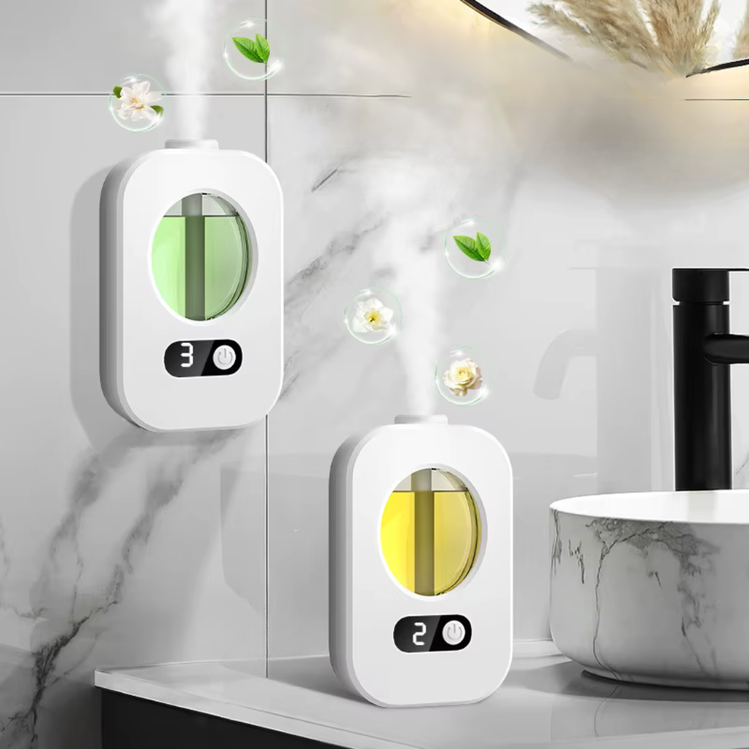 Diffuseur huiles essentielles mural & veilleuse à brume fine 40 ml, USB-C rechargeable, silencieux ≤ 36 dB | TERRAMIST