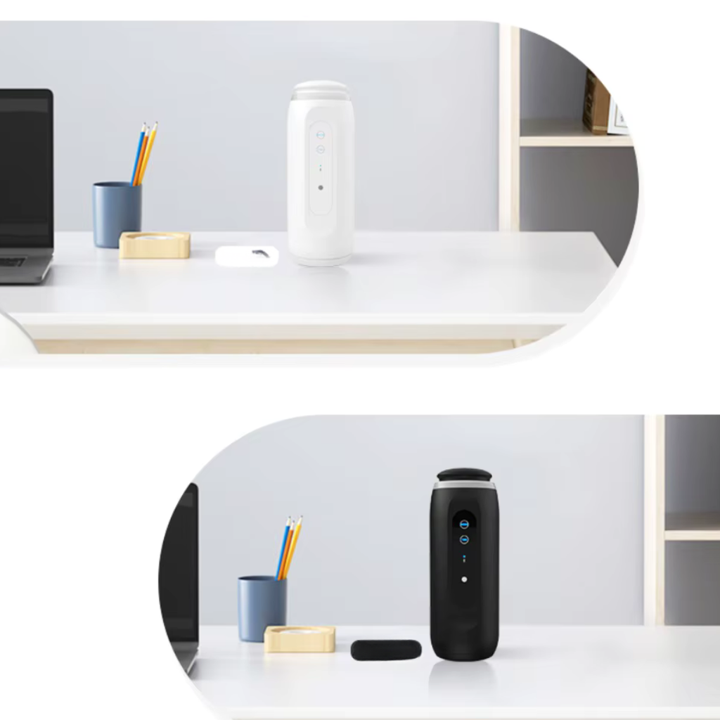 Diffuseur huiles essentielles mural sur prise 300 m³, 100 ml, Bluetooth (Blanc/Noir) | NATUREMIST