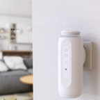 Diffuseur huiles essentielles mural sur prise 300 m³, 100 ml, Bluetooth (Blanc/Noir) | NATUREMIST