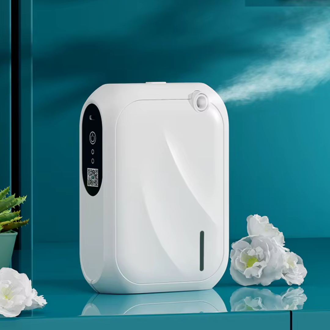 Diffuseur huiles essentielles Bluetooth blanc 140 ml, 200 m³, ultra-silencieux | SLEEPEASE