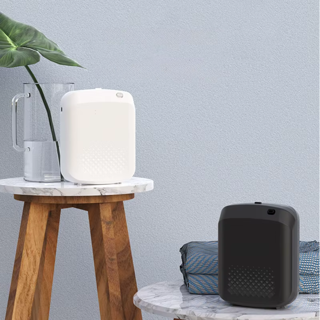 Diffuseur huiles essentielles Wi-Fi & Bluetooth 400 ml (500–1000 m³), mural/posé, silencieux noir ou blanc | AROMAGLOW